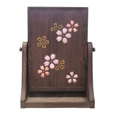 Table Mirror <Japanese Cherry blossoms> Made in Japan Traditional Handmade Wood   162292246291